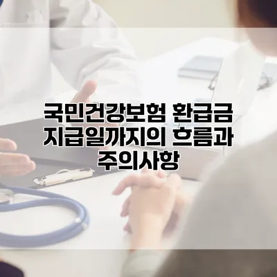 국민건강보험 환급금 지급일까지의 흐름과 주의사항