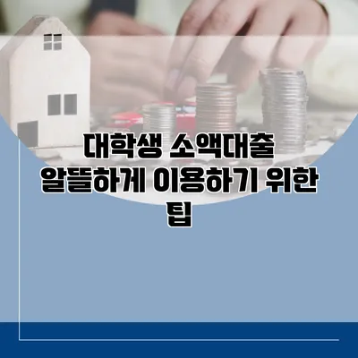 대학생 소액대출 알뜰하게 이용하기 위한 팁