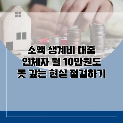 소액 생계비 대출 연체자 월 10만원도 못 갚는 현실 점검하기