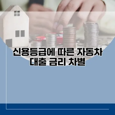 신용등급에 따른 자동차 대출 금리 차별