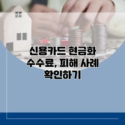 신용카드 현금화 수수료, 피해 사례 확인하기