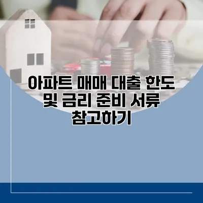 아파트 매매 대출 한도 및 금리 준비 서류 참고하기