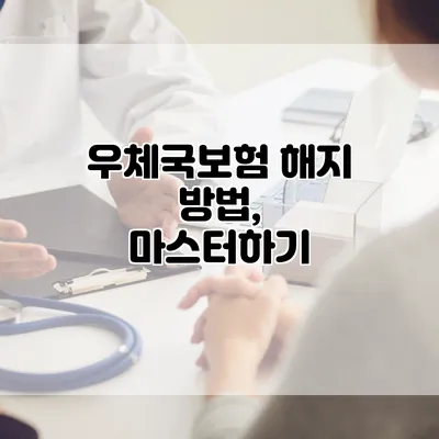 우체국보험 해지 방법, 마스터하기