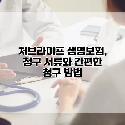 처브라이프 생명보험, 청구 서류와 간편한 청구 방법