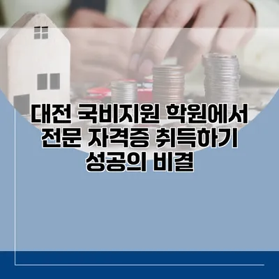 대전 국비지원 학원에서 전문 자격증 취득하기: 성공의 비결